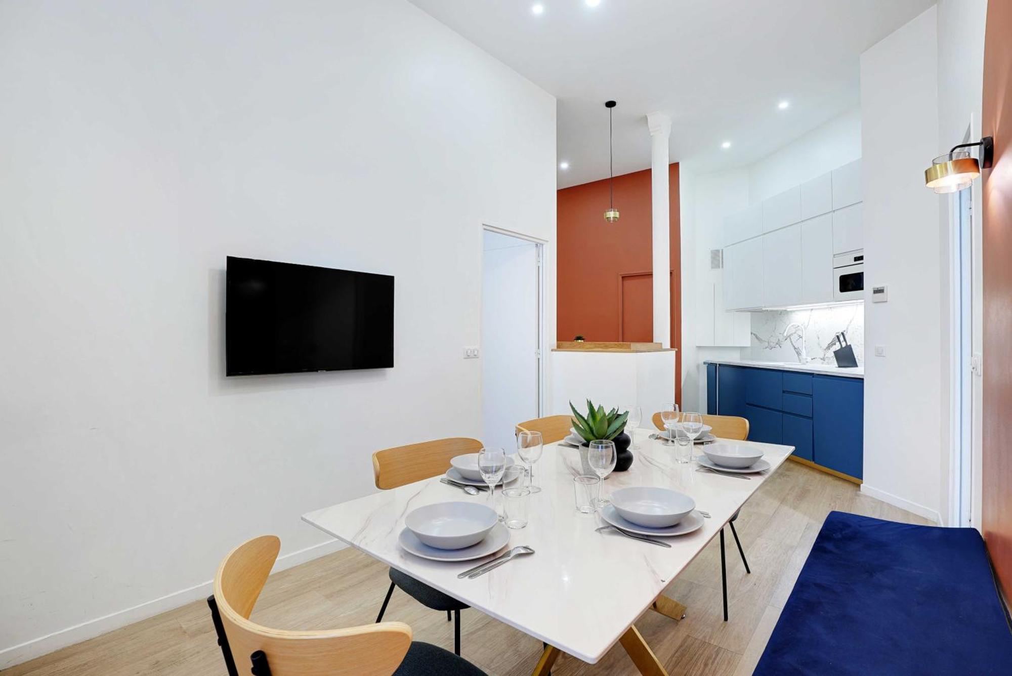 Appartement Charming 2br - 8p With Ac - Galerie Lafayette *