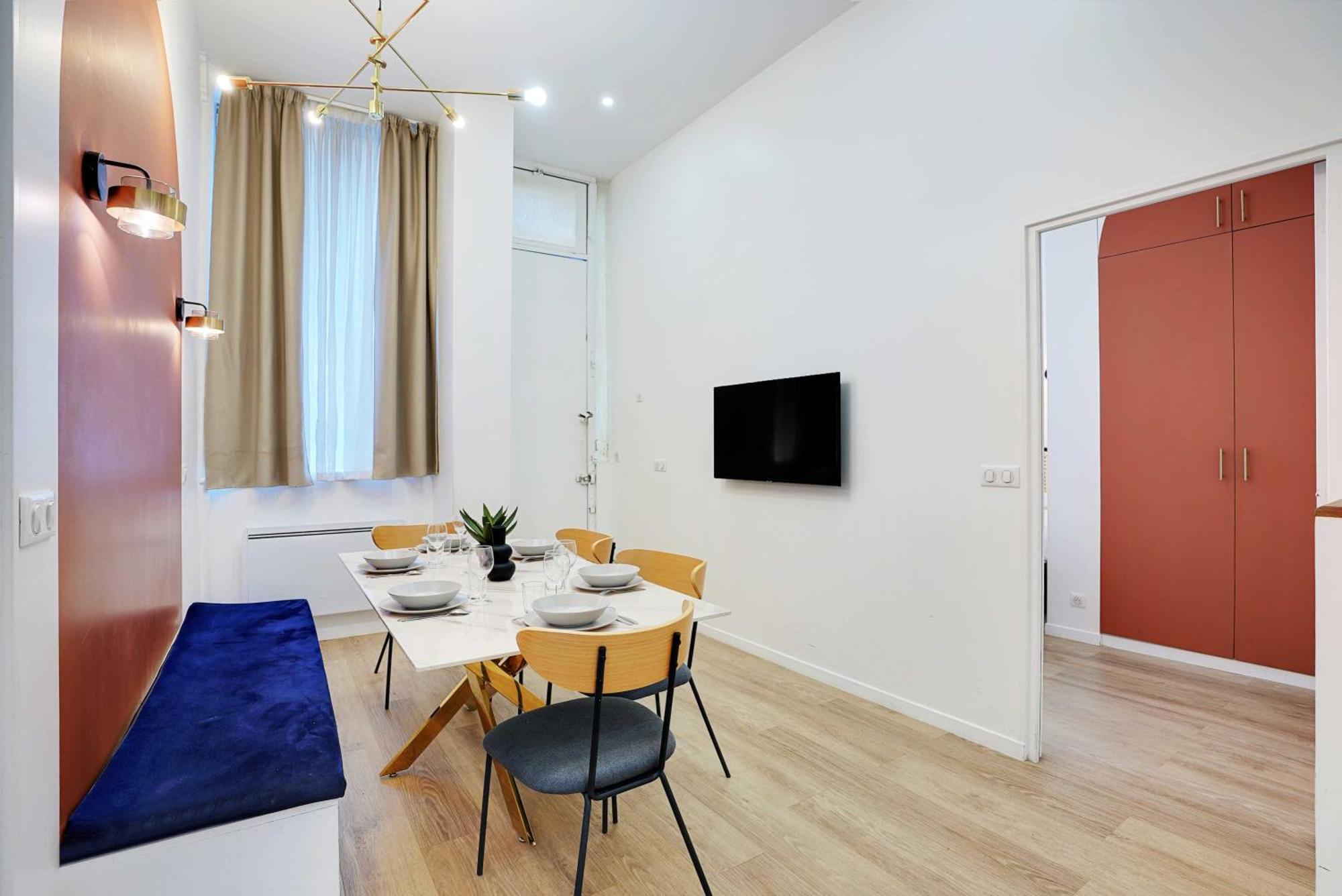 Appartement Charming 2br - 8p With Ac - Galerie Lafayette